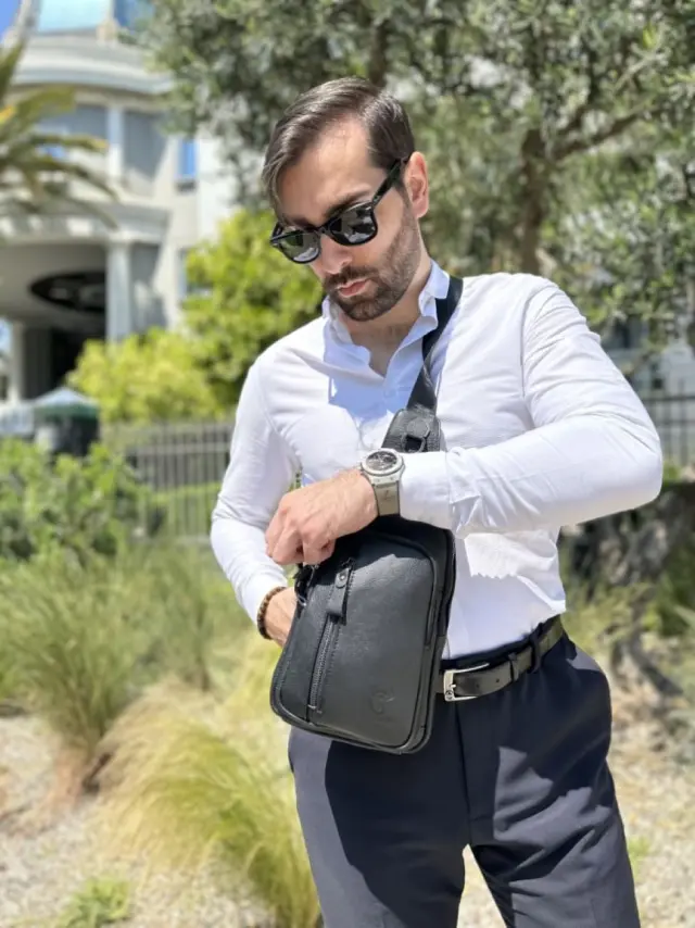 Δερμάτινο τσαντάκι body Bull Captain XB 100 μαύρο - One Size 2