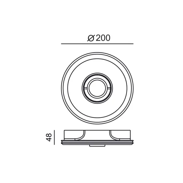 ΣΤΡΟΓΓΥΛΟ ΚΙΝΗΤΟ ΓΥΨΙΝΟ TRIMLESS ΣΠΟΤ CARLY GU10 / G90401C 2