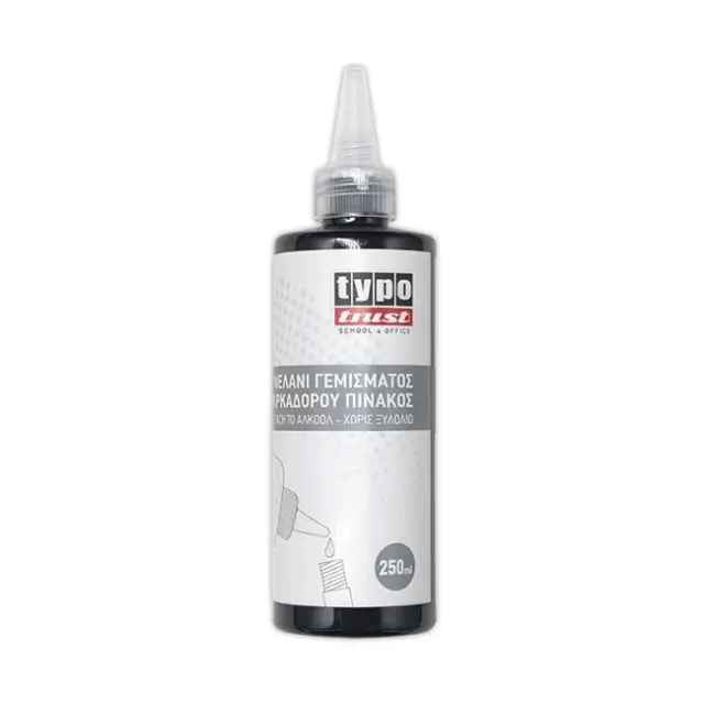 Typotrust Μελάνι Μαρκαδόρου Πίνακα 250ml Μαύρο (WI250-01)