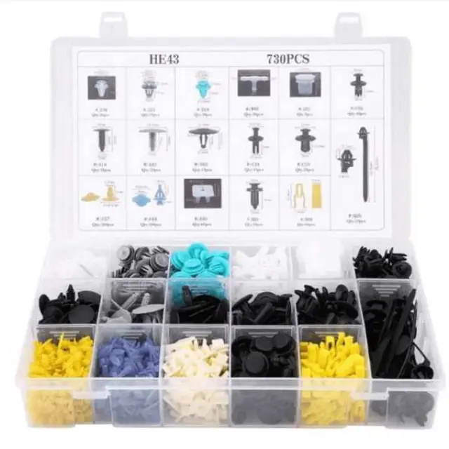 RCHANG Push Retainer Clips Σετ συνδετήρες αυτοκινήτου 730τμχ
