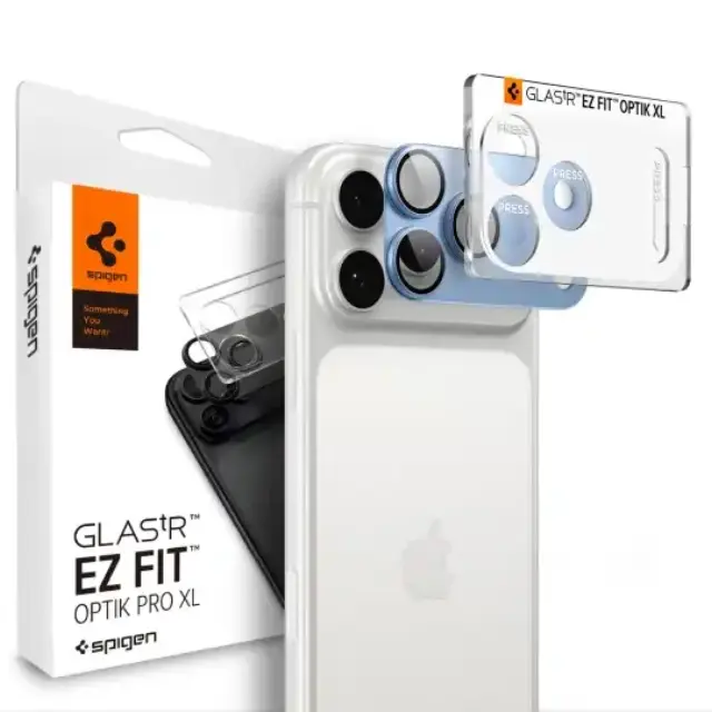 Spigen Optik Pro XL Glas.tR EZ Fit Camera Protector iPhone 18 Pro Max Γαλάζιο 2