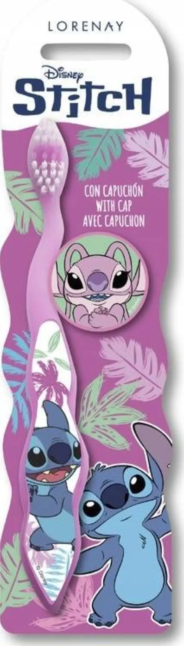 Lorenay Οδοντόβουρτσα Disney Stitch με καπάκι