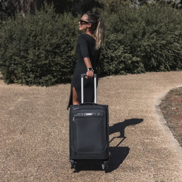 Βαλίτσα trolley Cardinal μικρή μεσαία 3300 50/60cm μαύρη - Medium, Small 2