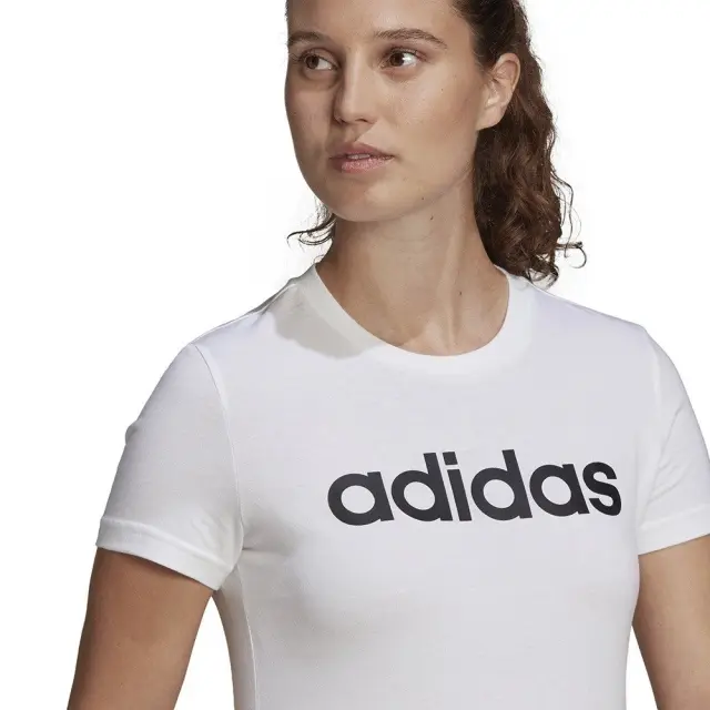adidas Essentials Slim Logo T-shirt (GL0768-White) - Λευκό - XS 3