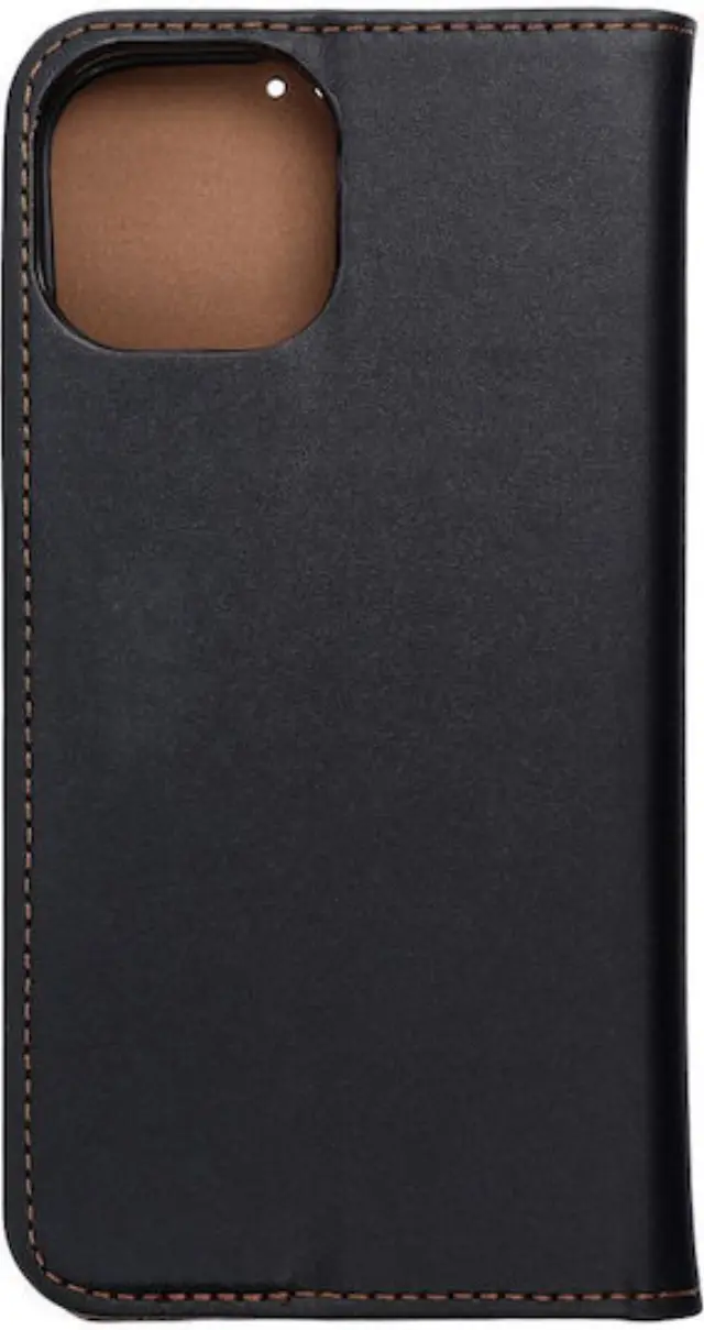 Θήκη Smart Back Cover Δερμάτινο Μαύρο (iPhone 15) 2