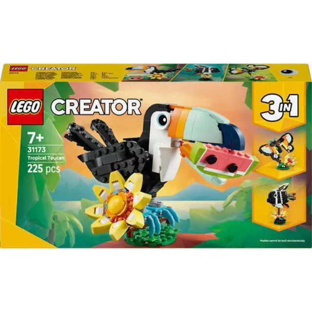 LEGO Creator 3-in-1 Wild Animals: Tropical Toucan για 7+ Ετών 225τμχ
