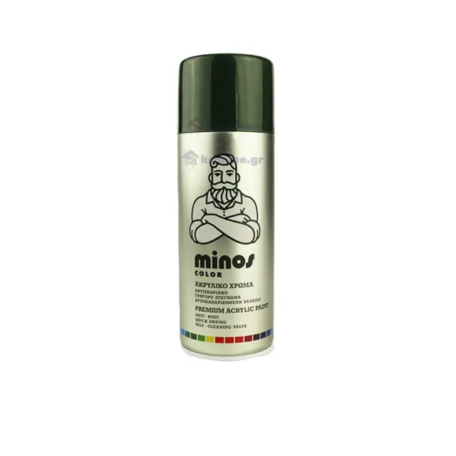 MINOS Ακρυλικό Spray RAL 6009 Πράσινο Ελάτης Gloss 400 ml