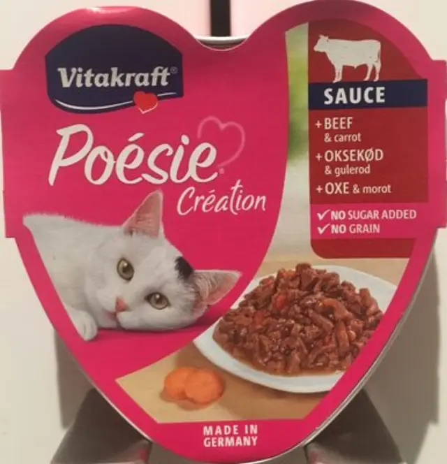 Vitakraft Poesie Creation Βοδινό Και Καρότο Σε Σάλτσα 85gr Μονόχρωμο