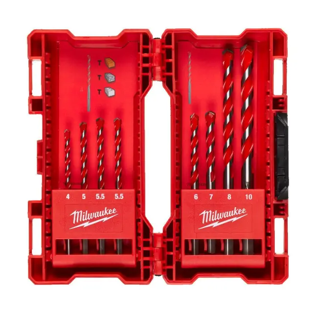 Milwaukee 4932471193 (4932493882) - ΔΙΑΜ/ΝΑ S. ΜΠΕΤΟΥ/ ΓΡΑΝΙΤΗ SET 8τμχ MW 3