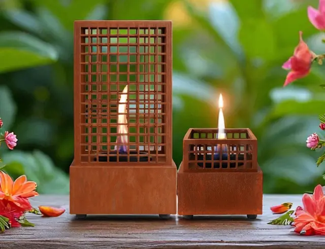 Επιτραπέζια Εστία Φωτιάς Agni 16 Tenderflame με διάρκεια καύσης 2 - 3 ώρες, χωρητικότητα δεξαμενής 250ml και διαστάσεις 16.5x16.5x17cm - Corten TF-800006 2