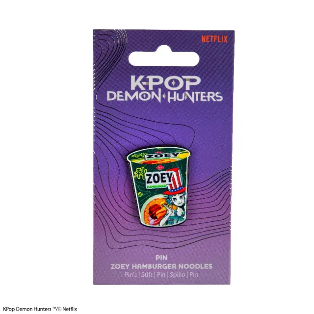 Κονκάρδα Pin Zoey Hamburger Noodles Kpop Demon Hunters 2