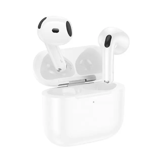 Hoco EW84 Earbud Bluetooth Handsfree Ακουστικά με Αντοχή στον Ιδρώτα και Θήκη Φόρτισης Λευκά 2