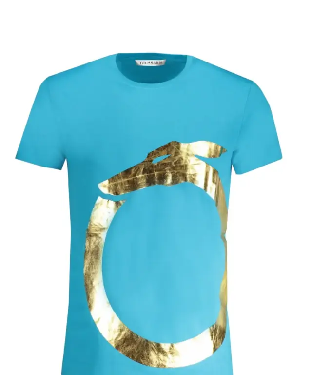 Trussardi Jeans - Ανδρικό T-Shirt TRU2MTS01-12TEAL Γαλάζιο 3