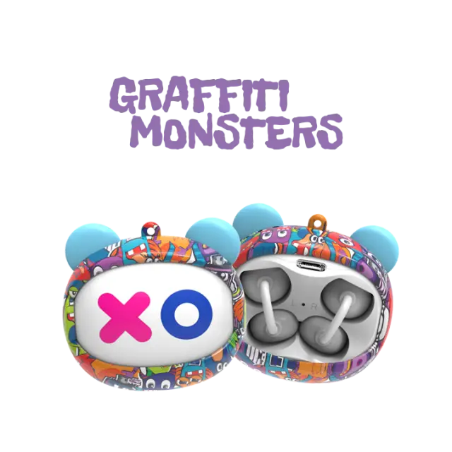 Kiddoboo GOAT EARBUDS GRAFFITY MONSTERS ΑΣΥΡΜΑΤΑ ΑΚΟΥΣΤΙΚΑ