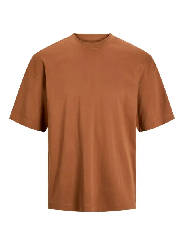 JJEURBAN EDGE TEE SS O-NECK NOOS Mocha Bisque