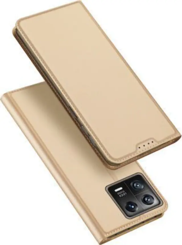 Dux Ducis® Skin Pro Wallet Θηκη Βιβλιο Δερματίνης για Xiaomi 13 Lite- Gold