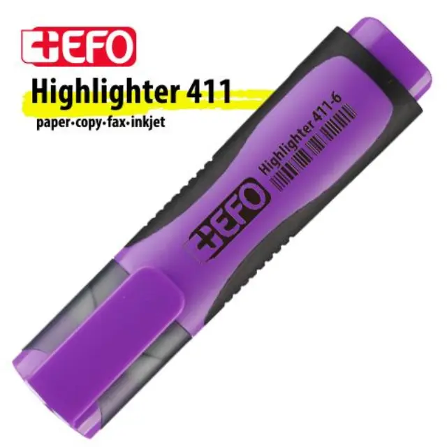 Μαρκαδόρος Υπογράμμισης +Efo 411-6 Μωβ