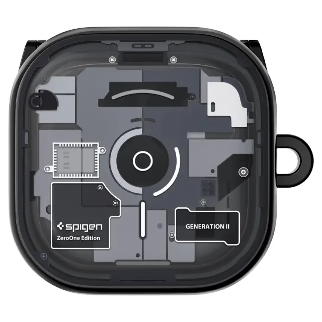 Spigen Ultra Hybrid, zero one black - Samsung Galaxy Buds 4 Pro/4 2