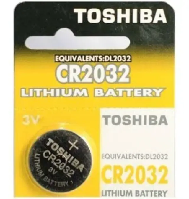 TOSHIBA Lithium CR2032 3V μπαταρίες λιθίου ρολογιών 5 τμχ