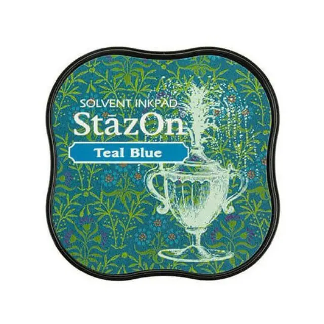 Μελάνι Ανεξίτηλο για σφραγίδες, Stazon Teal blue