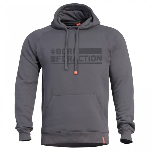 Pentagon Phaeton Hood Sweater BA-Μπλούζα Φούτερ για Καθημερινή Χρήση - 17-Cinder Grey-Σκούρο Γκρι
