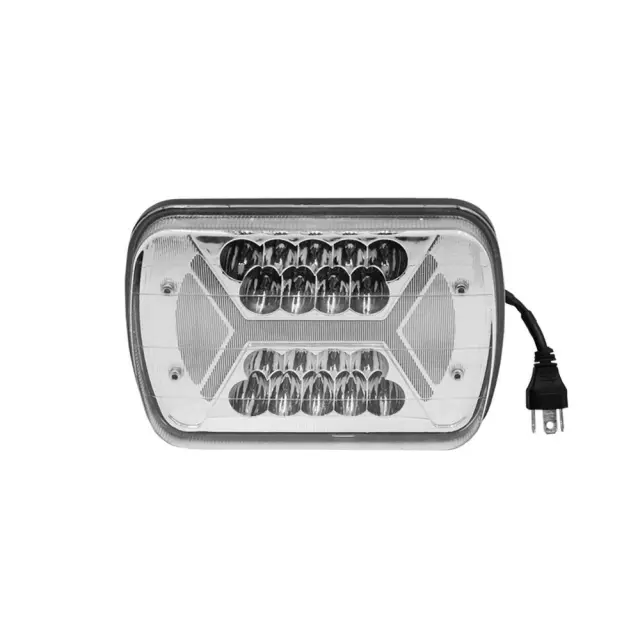 LED Αδιάβροχος Προβολέας 80 SMD με Βύσμα H4 με 2 Λειτουργίες 132W 12V – 24V IP67 13200LM 6000K Ψυχρό Λευκό – Πορτοκαλί
