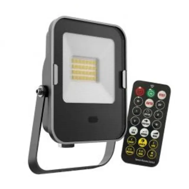 Floodlight LED 20W JFX 4000K with sens. with remote control.