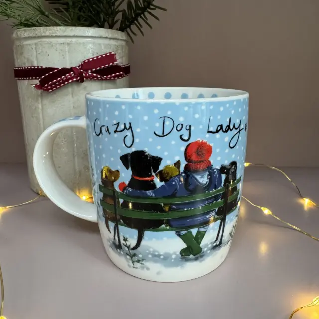 Alex Clark Πορσελάνινη Κούπα 400ml: Crazy Dog Lady Xmas edition 2