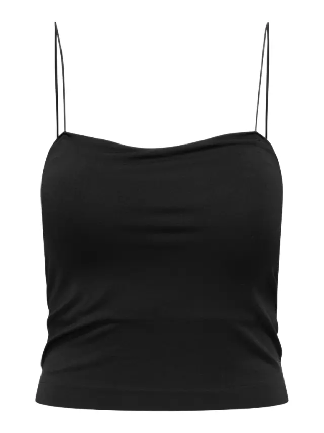 Only ONBELLA γυναικείο μονόχρωμο crop top 15348545-1
