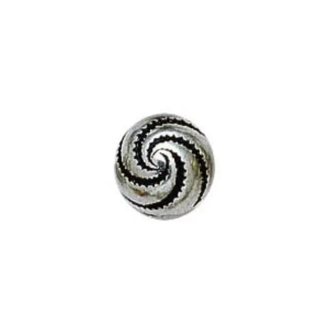 Επιμεταλλωμένη Χάντρα Round Ant.Silver Ø10mm ~20τεμ