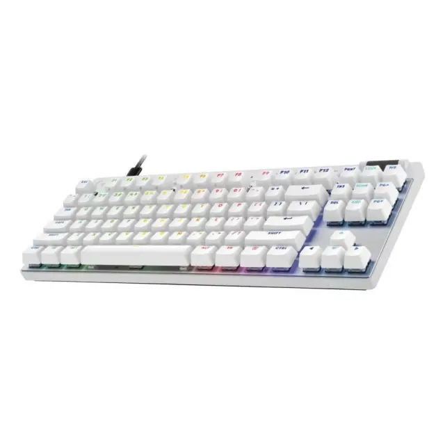 Logitech Pro X TKL Ηall Effect Gaming Πληκτρολόγιο Tenkeyless με Magnetic διακόπτες και RGB φωτισμό (Αγγλικό US) Λευκό – έως 60 δόσεις