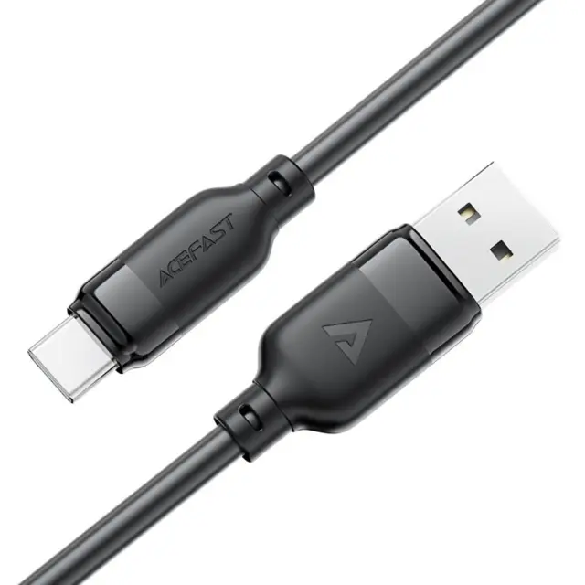 Καλώδιο Acefast C16-04 USB-A σε USB-C 3A USB2.0 με Ενισχυμένες Άκρες Μαύρο 1.2m 3