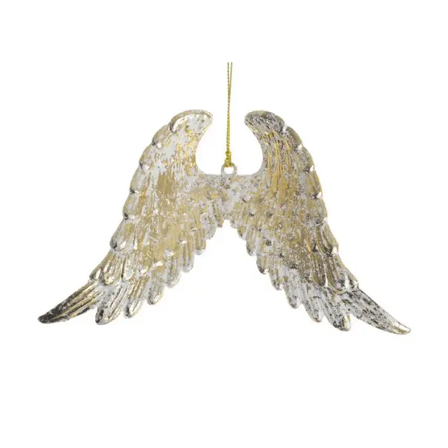 Φτερά αγγέλου, shabby gold, 11cm