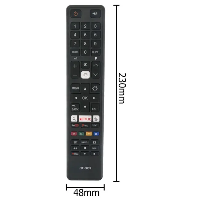 Τηλεχειριστήριο για Toshiba Smart TV (CT-8069) OEM 2