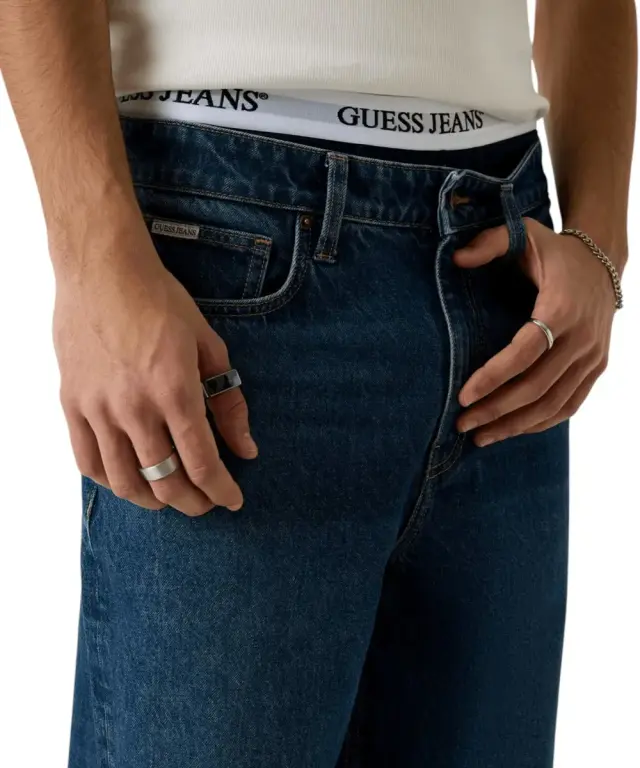 Guess - Ανδρικό Παντελόνι Τζιν G18 Relaxed Fit M5YAB3D6368-IJWM Μπλε - W30 L32 2