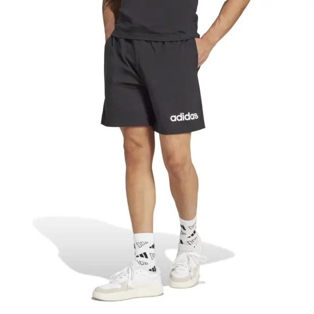 adidas Essentials Linear Single Jersey Short (JE9012-Black) - Μαύρο