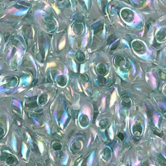 Χάντρα Miyuki Long Magatama 4x7mm - LMA-2148 - Olive Green Lined Crystal AB ~10gr