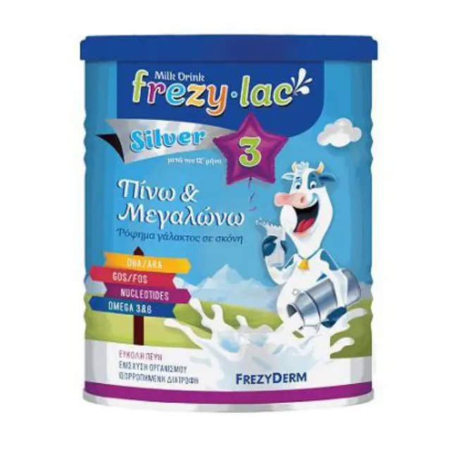 Frezyderm Frezylac Milk Silver 3 12m+, Aγελαδινό Γάλα σε Σκόνη για νήπια μετά τον 12° μήνα 400gr