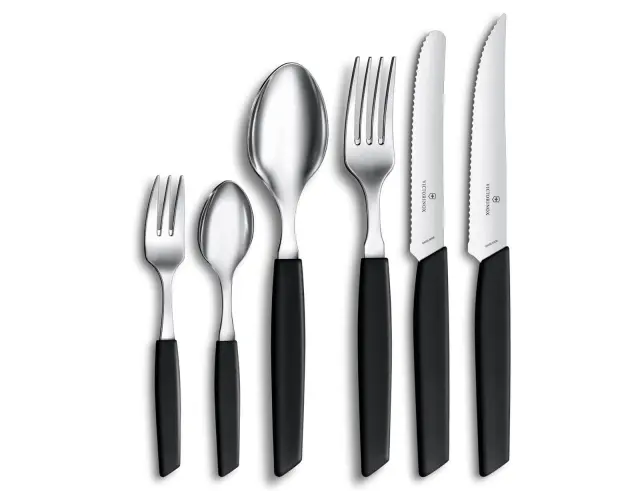 Μαχαίρι Μπριζόλας Victorinox Swiss Modern με μήκος λεπίδας 12cm - Black6.9003.12W 2