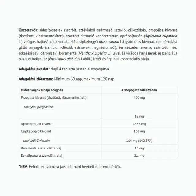 Natur Tanya Propolsept Lozenges 2