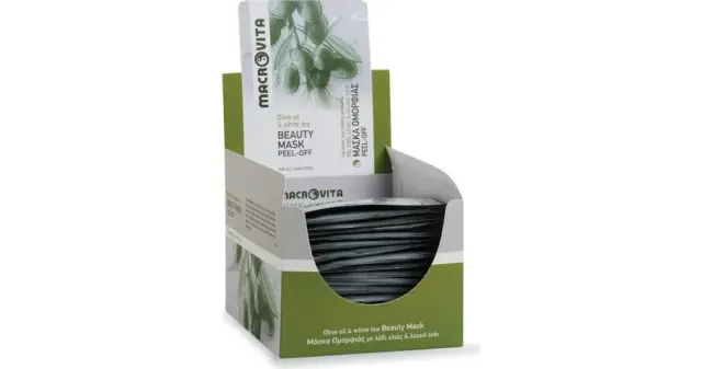 Macrovita Μάσκα Ομορφιάς Peel-off με Λάδι Ελιάς + Λευκό Τσάι Φακελάκι 15ml