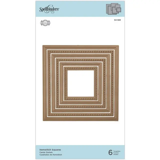 Μήτρες Spellbindels, Hemstitch Squares, σετ 6 τεμ. 3