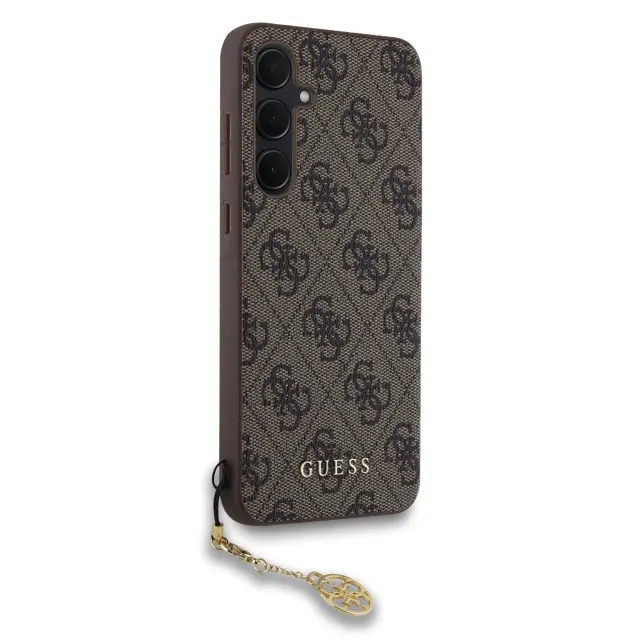 Guess 4G Charm Case for Samsung Galaxy A35 5G Brown 3