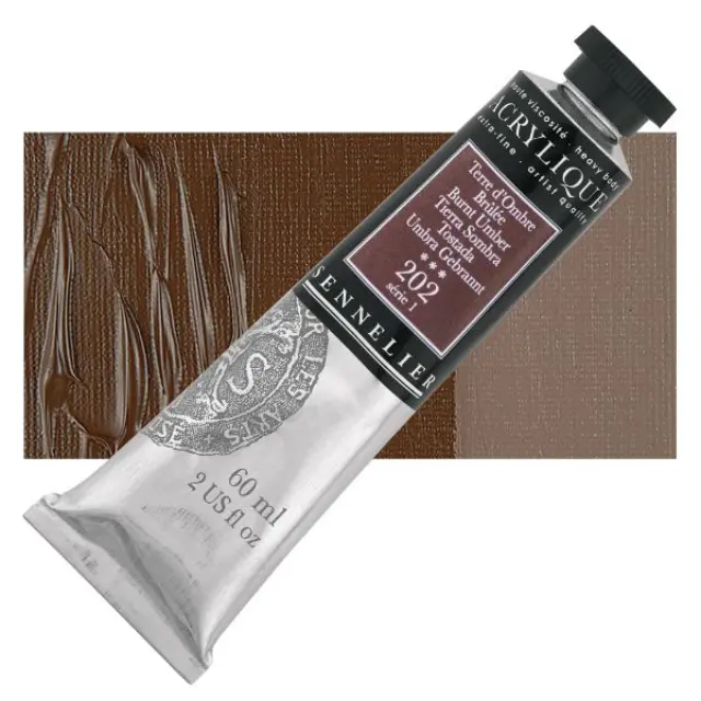 Ακρυλικό Sennelier Extra Fine - 202 Burnt Umber S1 - 60ml