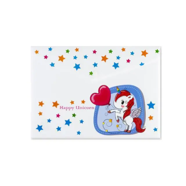 Centrum Φάκελος PP Kουμπί Α4 Happy Unicorn (88817) 3