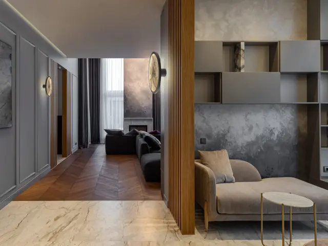 Φωτιστικό τοίχου Stone black LED CCT με slate όψη Γκρί Μαύρο Σκούρο Γκρί 2