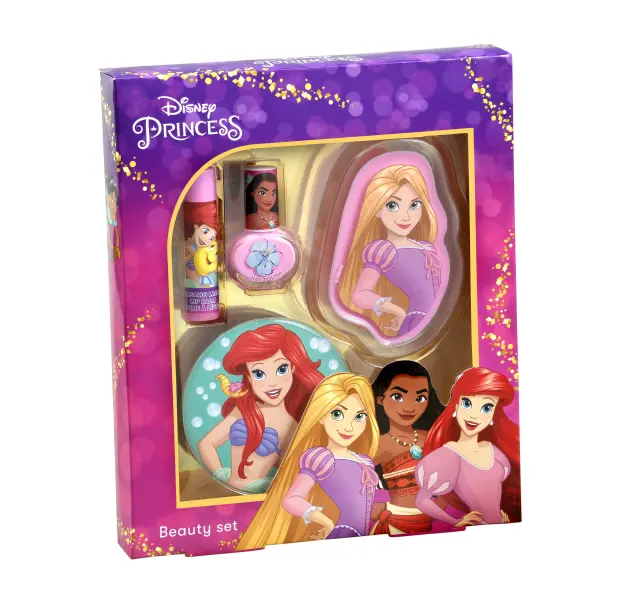 Disney Princess Παιδικό Σετ Ομορφιάς: Καθρέφτης & Lip Balm & Lip Gloss & Βερνίκι Νυχιών Beauty Set