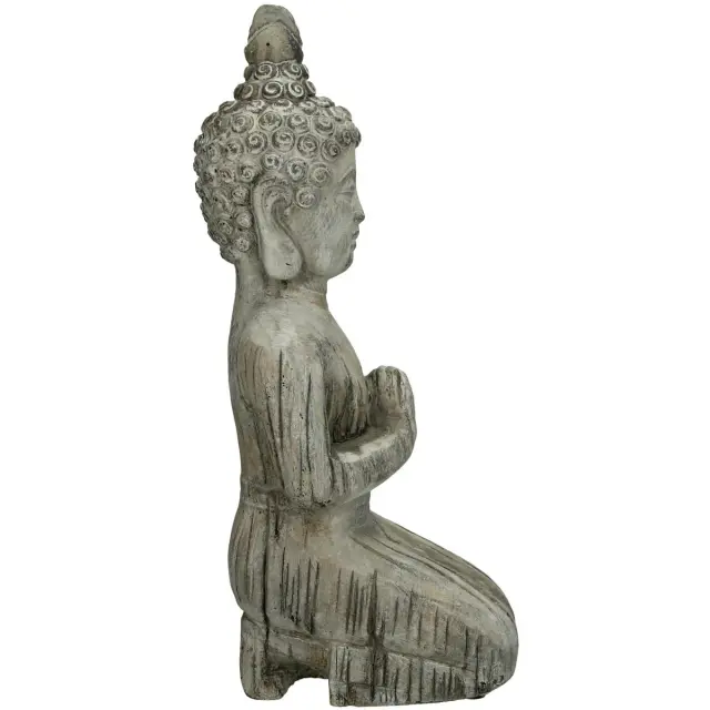 Διακοσμητικό Βούδας Γκρι Τσιμέντο 14x11.5x32cm 2