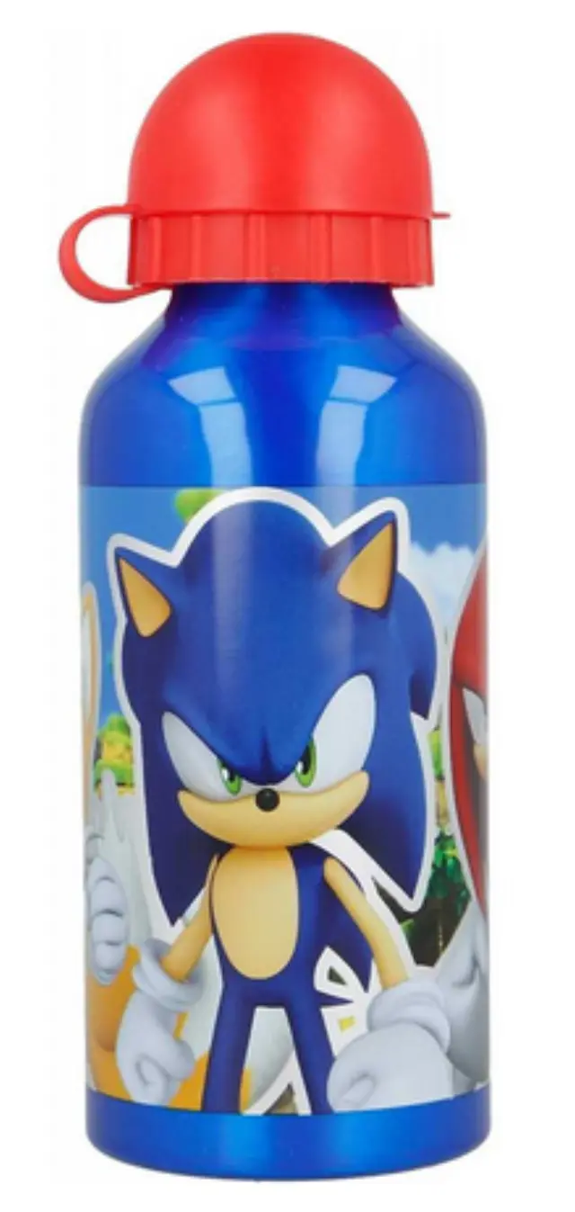 Euromi- Water Bottle 400 m- Sonic 0888087-4053- Toys