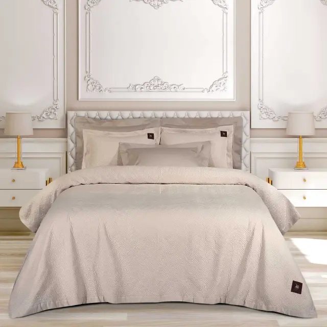 Κουβερλί 240x250 King Greenwich Polo Club Essential 4451 Beige 100% Microsatin